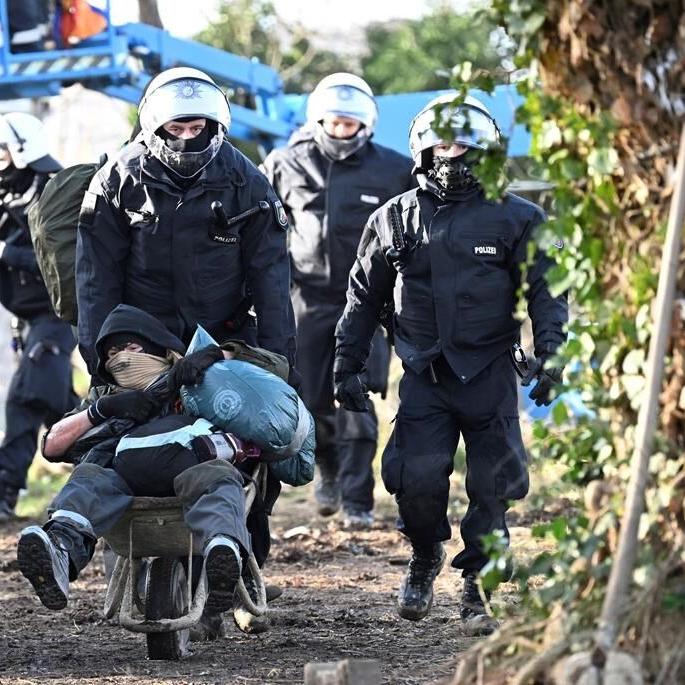 Clearance of German hamlet for mine said to be near-complete